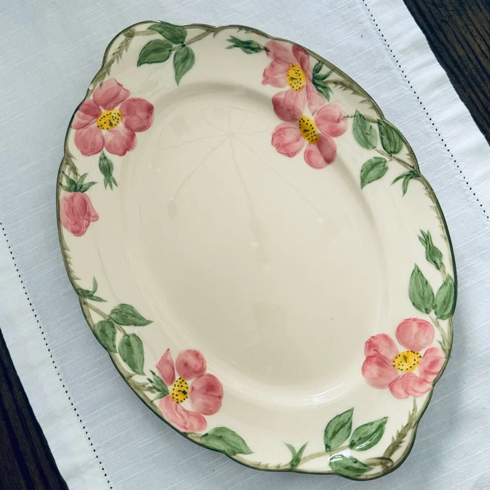 Vintage 1960s Desert Rose Serving Tray 14